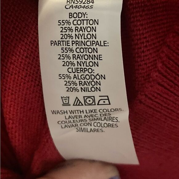 Children’s Place Red Plaid Argyle Pullover Sweater Boys Small 5/6 NWT - Picture 8 of 9